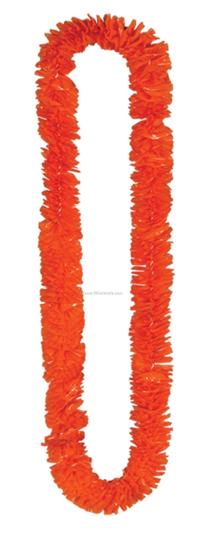 1-1/2"x36" Orange Soft Twist Poly Leis W/ Individual Upc Code (288 Pieces)