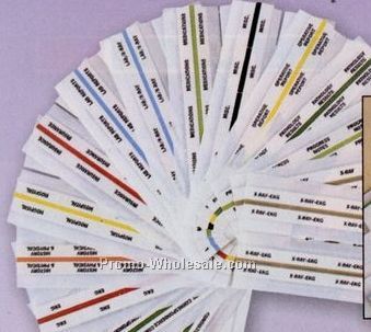 1-1/4"x1-1/2" Self-adhesive Cholesterol Chart Tab