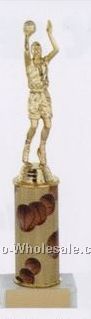 11" Sports Column Trophy (Basketball)