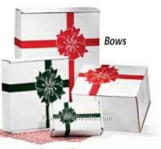11-1/2"x10-1/2"x7-1/2" A Traditional Holiday Favorite Red Bows