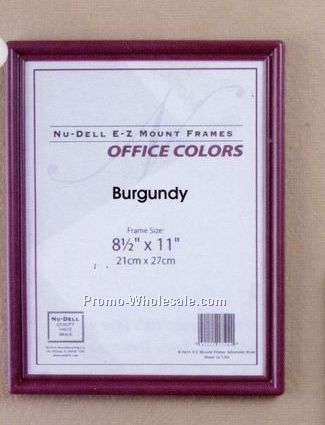 11"x14" Ez Mount Document Frames W/ Plastic Face (Burgundy Red)