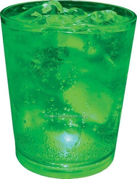 12 Oz. Green Light Up Pint Glass