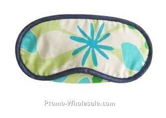 19cmx9cm 100% Polyester Eye Mask (Blue/ Green/ White)