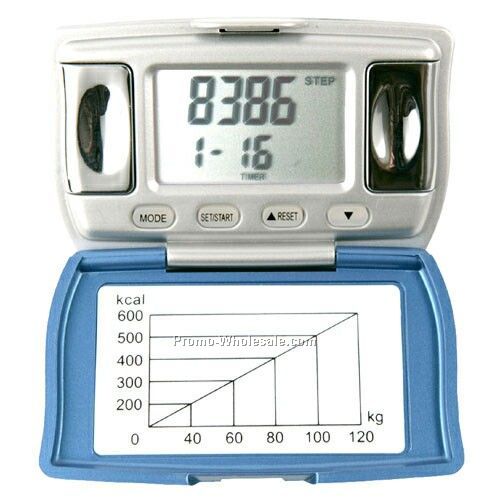 2-1/2"x1-1/2"x7/8" Pedometer With Body Fat Measure