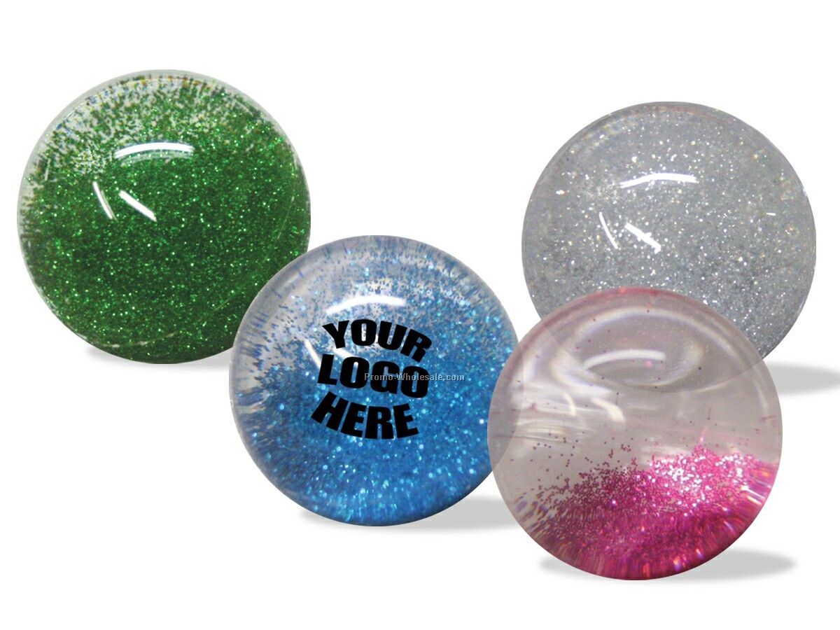2-1/4" Hi-bounce Glitter Water Ball
