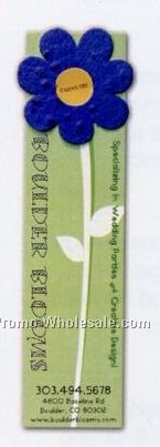 2-1/4"x7-3/4" Die Cut Lil' Bloomer Flower Bookmarks