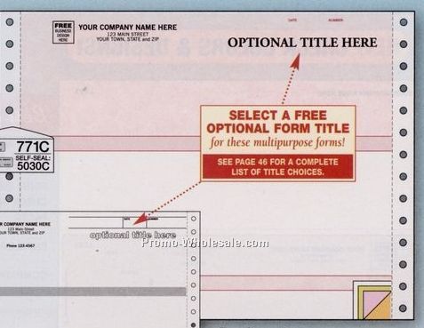 2 Part Parchment Multipurpose Form (Accounting Series)