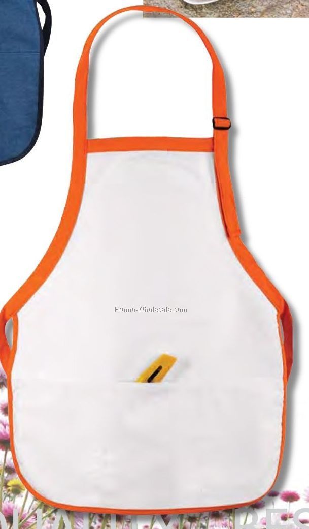 2 Tone Contemporary Bib Apron (Embroidered)