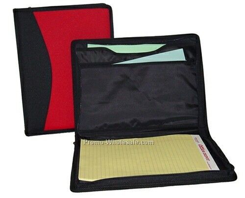 2 Tone Notebook/ Document Organizer Portfolio (10-1/4"x13-3/4"x1-1/2")