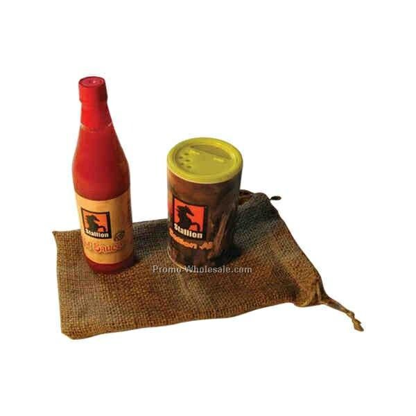 2-pack Gift Set - Custom Labeled Hot Sauce And Cajun Seasoning