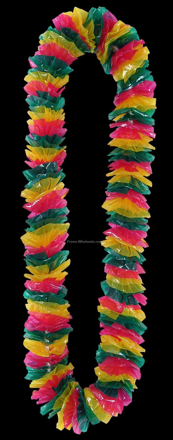 2"x36" Floral Color Tropical Bright Poly Leis