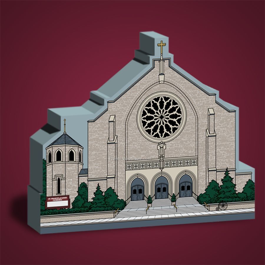 22-1/2 Square Inch Wooden Replica Church