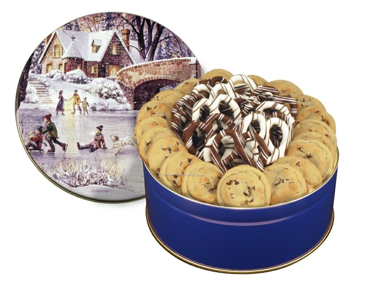 23 Oz. Gourmet Chocolate Chip Cookie / Mid Size Pretzel Combo - Regular