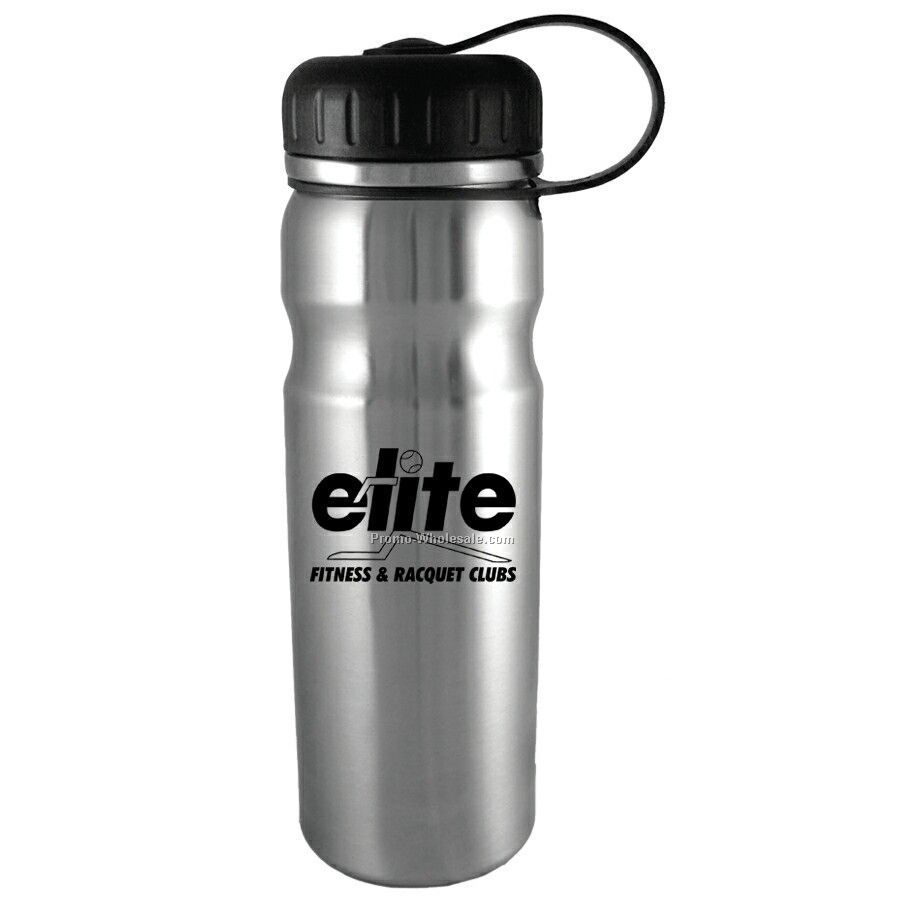25 Oz Stainless Steel Bottle With Screw On Lid