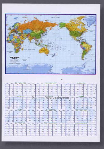 27"x39" Usa Map Calendars