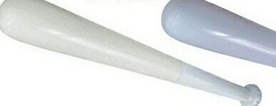 28" Solid White Inflatable Baseball Bat