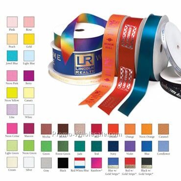 3" Custom Gift & Roll Ribbon - 1 Color