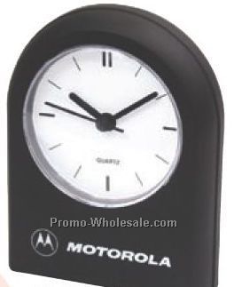 3-1/2"x5"x1" Rounded Top Desk Clock With Alarm