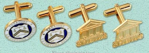 3/4" Custom Vip Sculptured Jewelry - Cuff Links