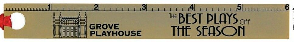 3/4"x6" Brass Lacquered Ruler & Bookmark