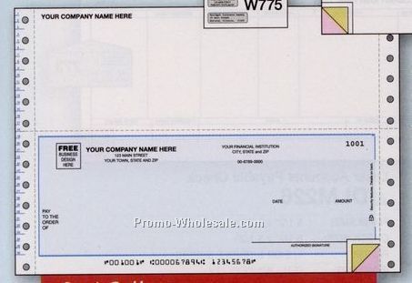 3 Part Multipurpose Check (Peachtree Classic Accounting)