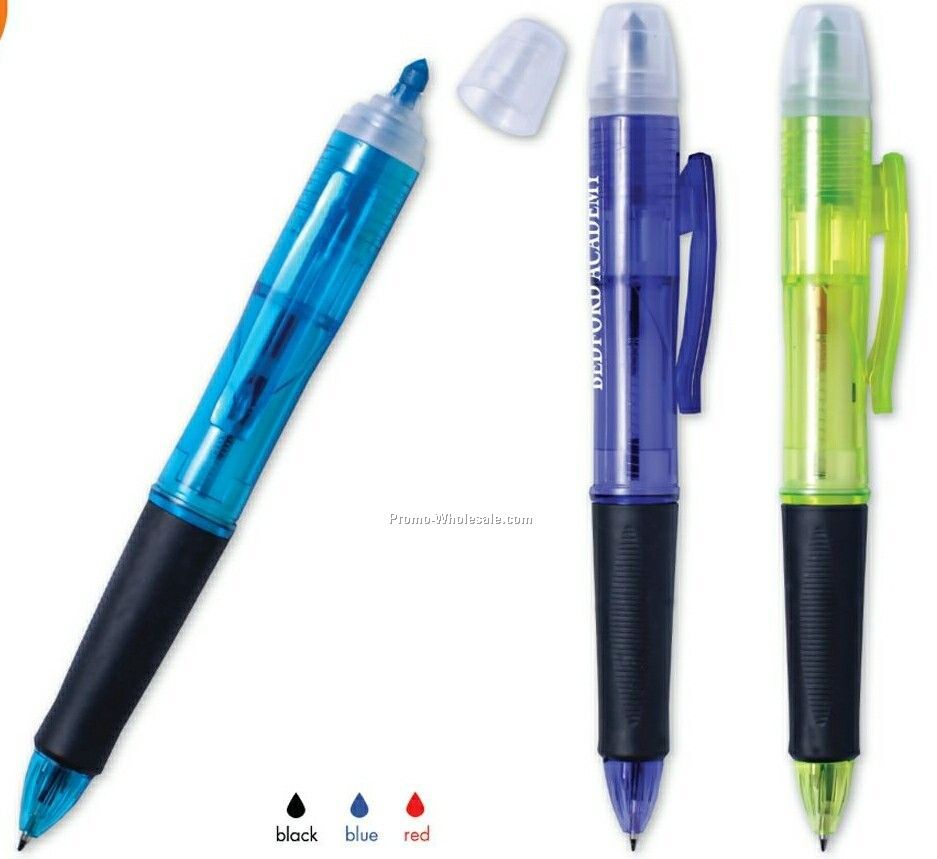 3 Twist Pens & Highlighter
