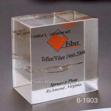 3"x3"x2" Acrylic Square Award