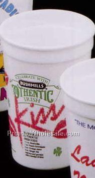 32 Oz. Smooth White Stadium Cup (2 Color)