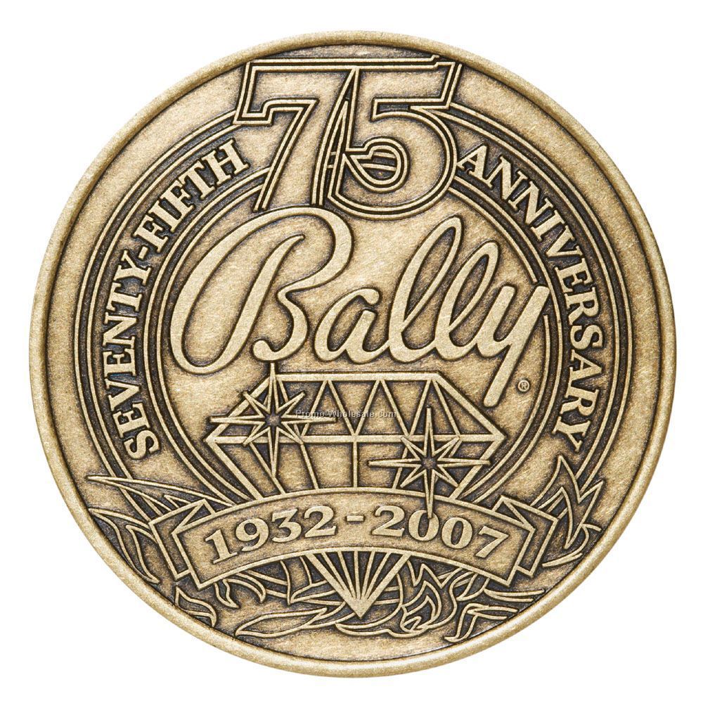 34 Mm Verbronze Coin / Medallion (14 Gauge)