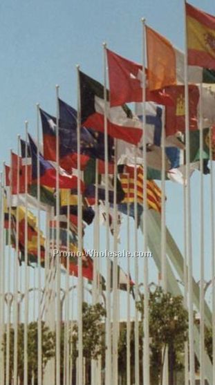 35' Internal Ground-set Annin Alliance Fiberglass Flagpole