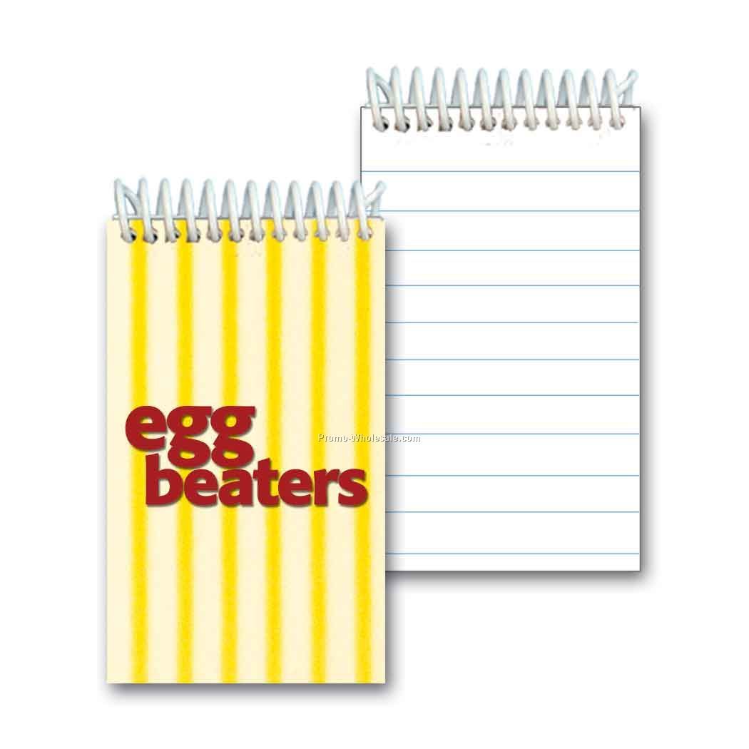 3d Lenticular Mini Notebook; Stock; Animated Stripes; Custom