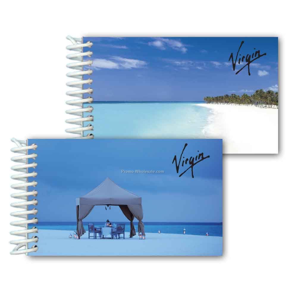 3d Lenticular Mini Notebook; Stock; Island Resort; Imprinted