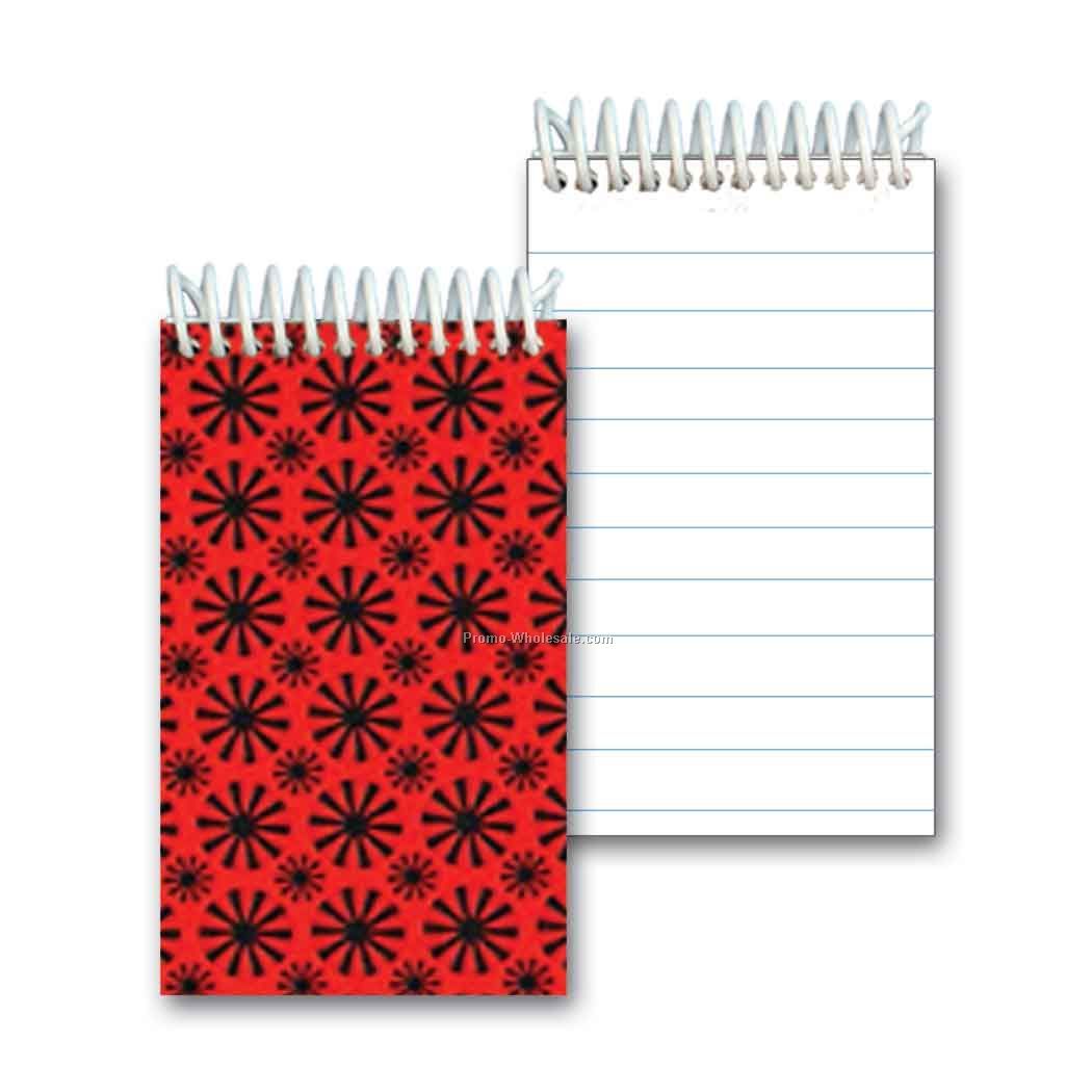 3d Lenticular Mini Notebook; Stock; Spinning Wheels; Blanks