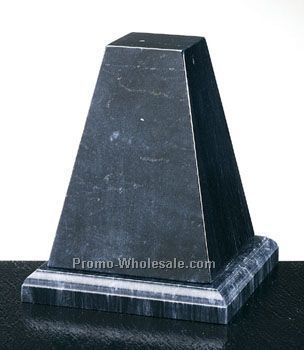 4"x4-3/4"x4" Black Marble Deluxe Tapered Column