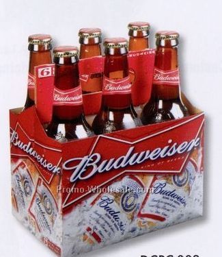 4"x6" Die Cut Post Cards - Budweiser Bottles