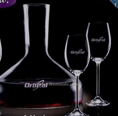 42 Oz. Oakland Carafe & 2 Wine Glasses