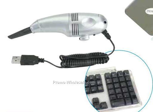 5-1/2"x1-1/2" USB Mini Vacuum Cleaner W/ LED Light