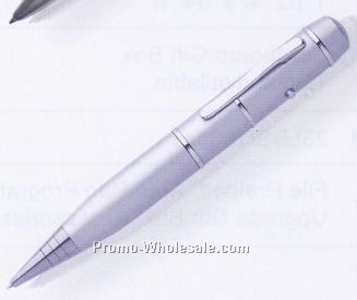 5-1/2"x5/8" Metal Laser Pointer Pen With USB - 1gb