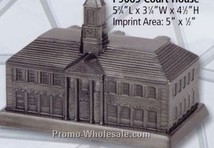 5-3/4"x3-1/2"x4-1/2" Court House Souvenir Bank