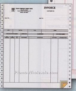 5 Part Continuous Feed Classic Invoice W/Packing List (Accpac Visionpoint)