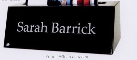 5"x1-3/4"x2" Blank Small Name Bar W/ Card Holder