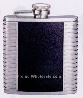 6 Oz. Pvc Covered Stainless Steel Pocket Flask