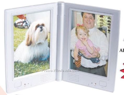 6"x7-3/4"x3/4" Dual Recording/Talking 4"x6" Photo Frame