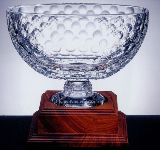 7-1/4"x10-3/4"x4-1/4" Medium Crystal Royal Golf Bowl