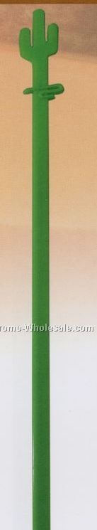 8" Saguaro Cactus Stirrer (Imprinted)