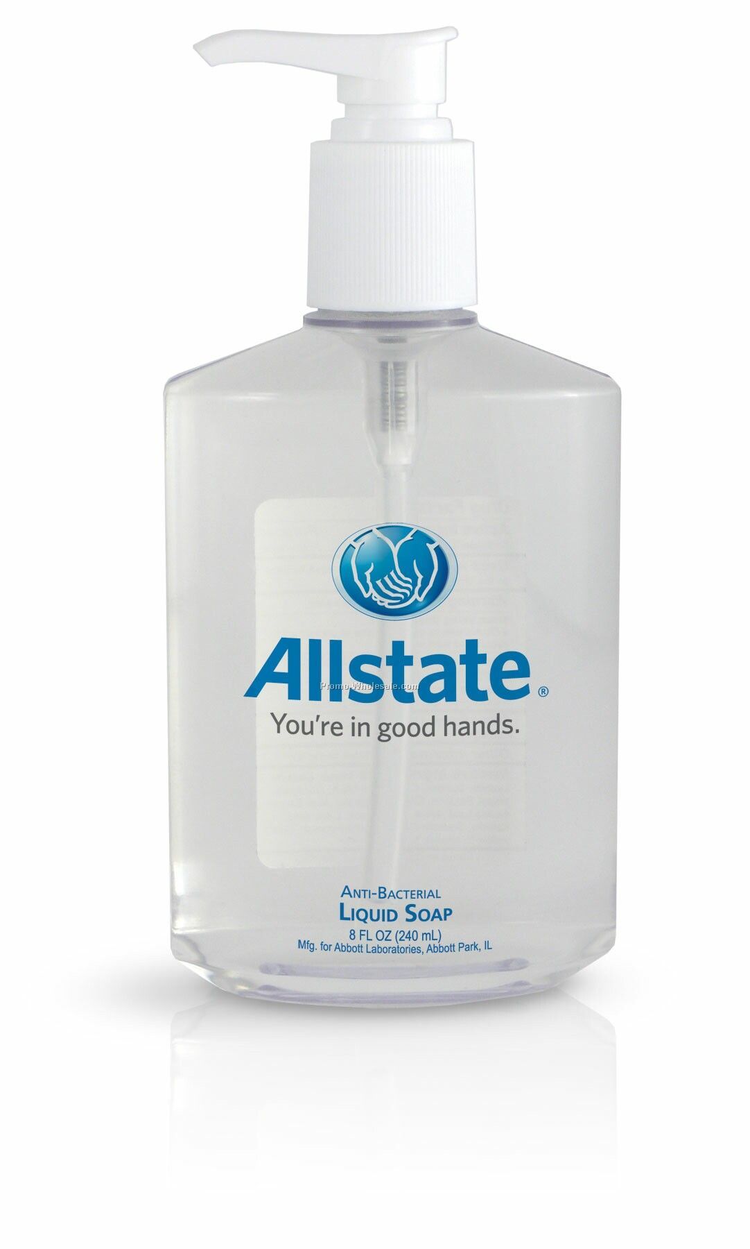 8 Oz. Anti-bacterial Liquid Soap In Rectangle Bottle W/ Pump Top