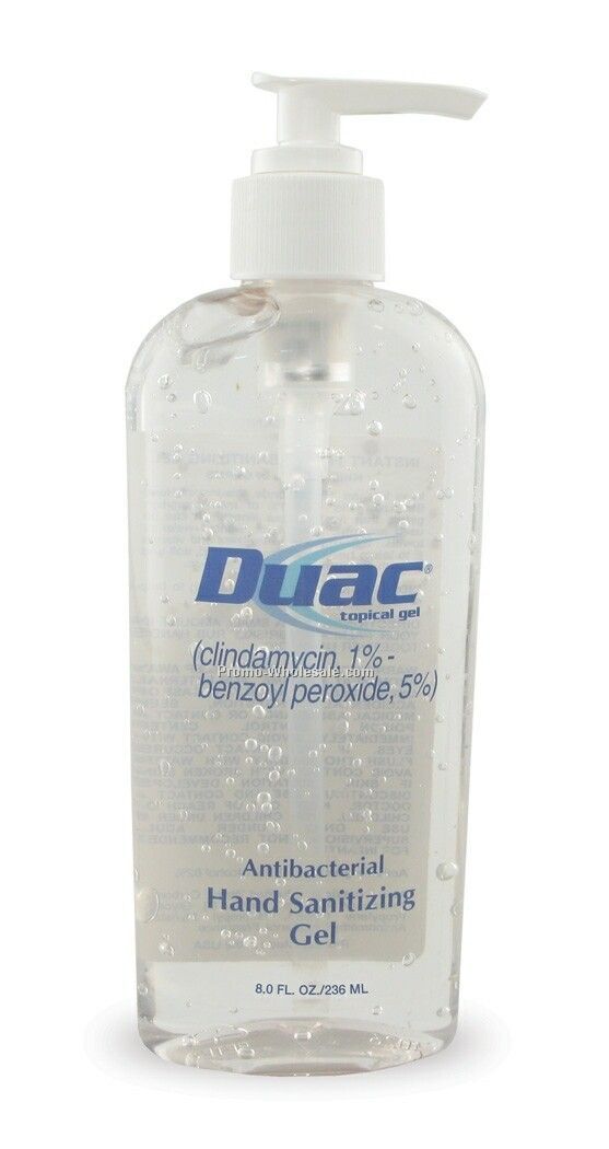 8 Oz. Tall Oval Pumps - Antibacterial Alcohol Gel