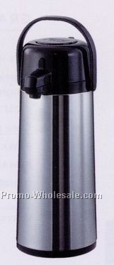 8"x6"x14" 84-1/2 Oz. Stainless Steel Economy Airpot With Pump Lid