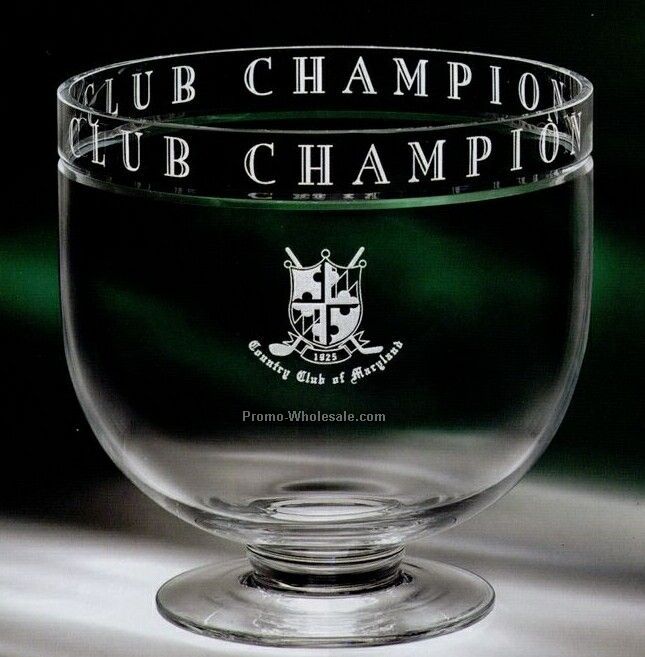 8"x7-3/4" Museum Glass Circular Bowl Award (Medium)