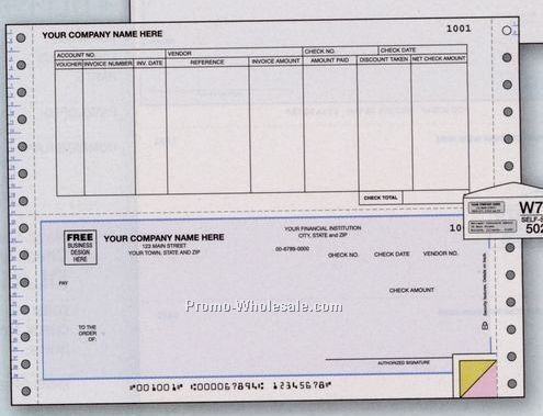 Accounts Payable Check (3 Part)